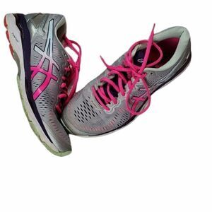 Asics Dynamic Duomax Pink & Gray Athletic Shoes